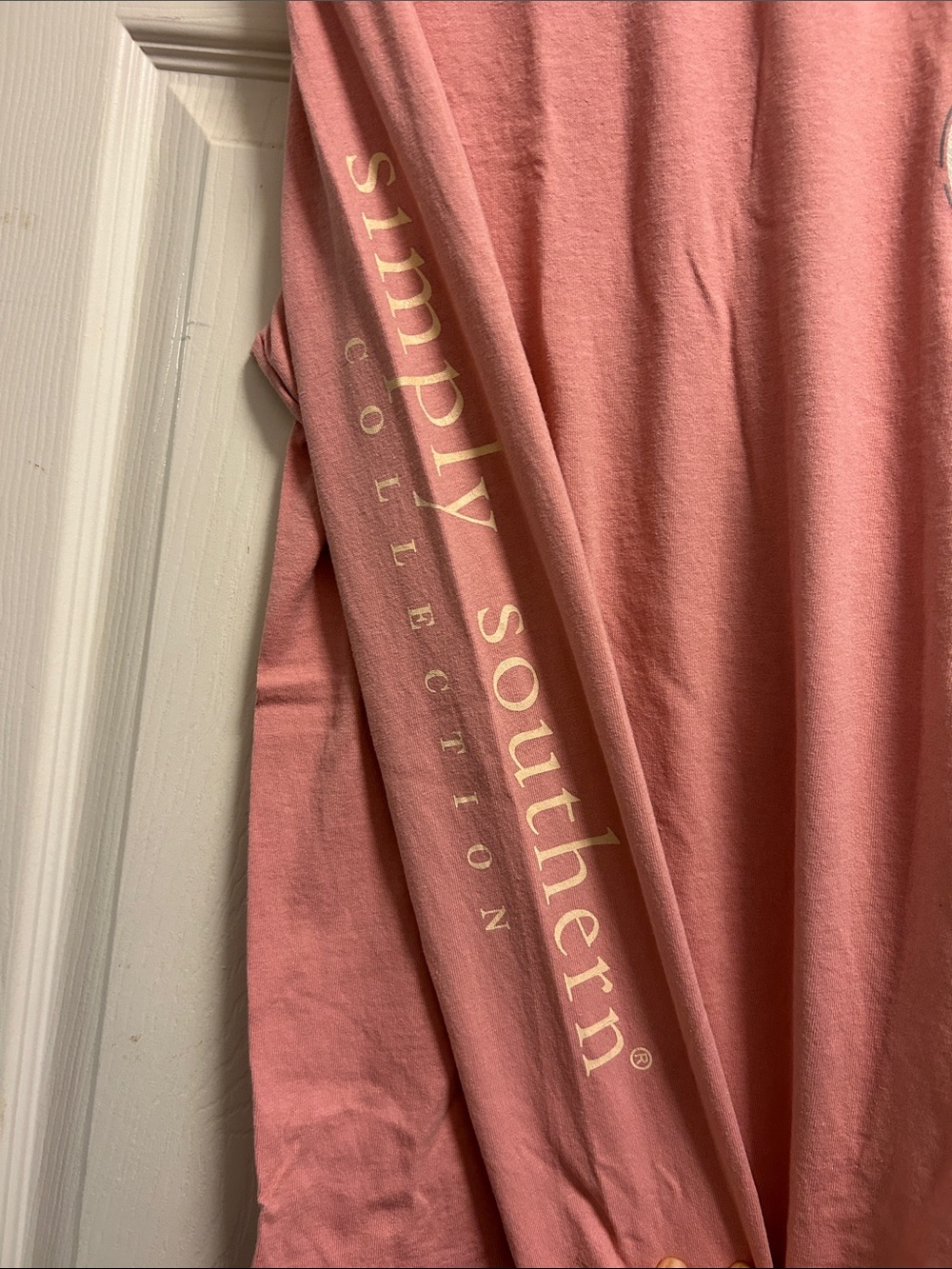 Simply Southern Dusty Rose Long Sleeve Tee - Picture 4 of 6